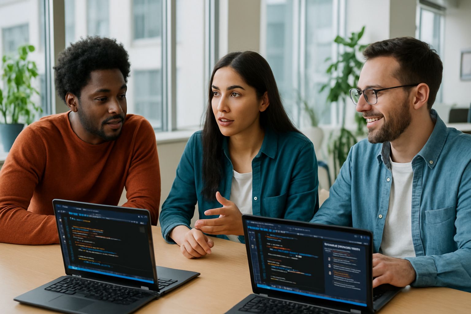 Team boosting Developer Productivity using VS Code multi-agent commands together.