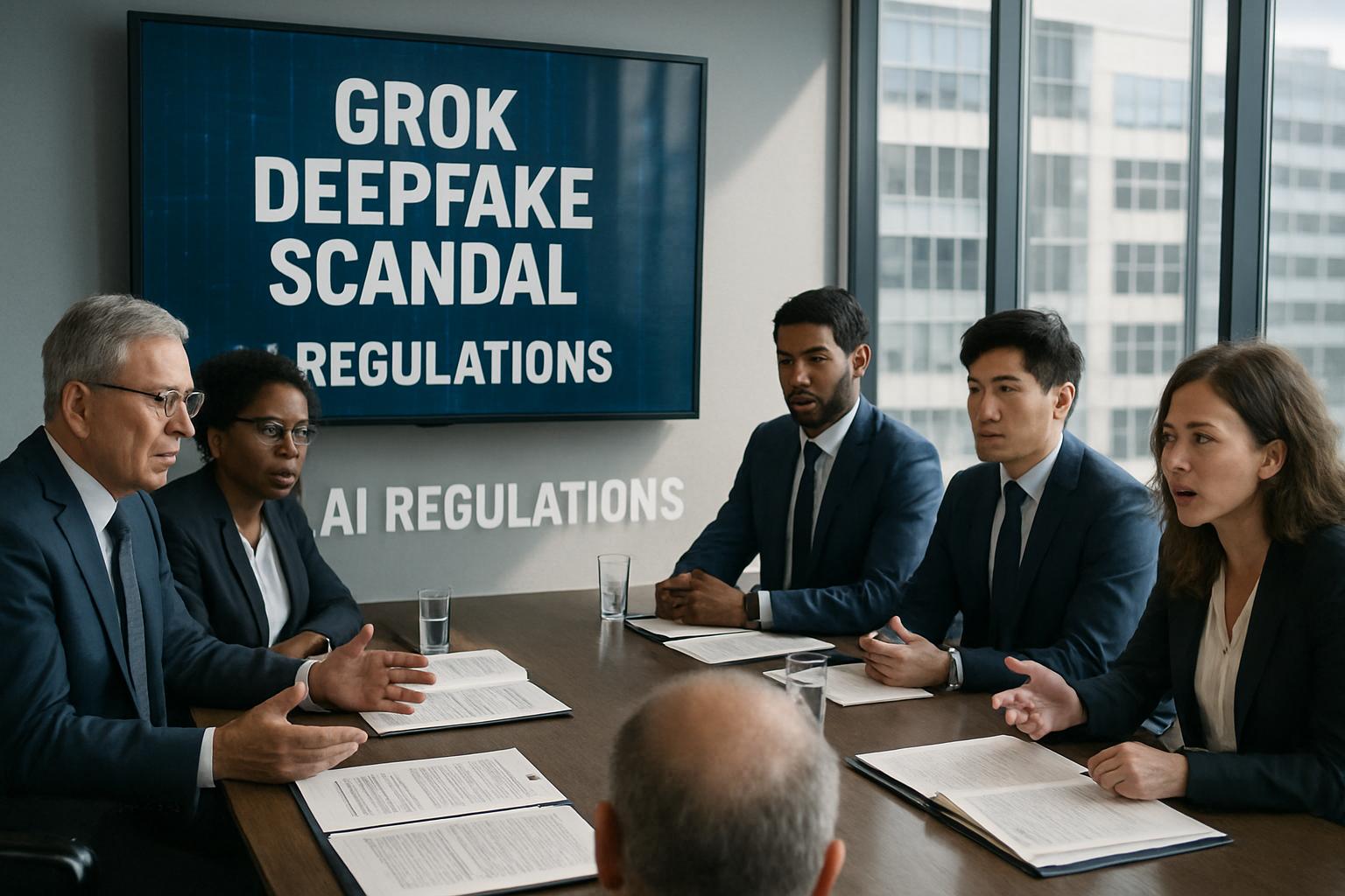Executives discuss Grok Deepfake Scandal and AI compliance regulations.