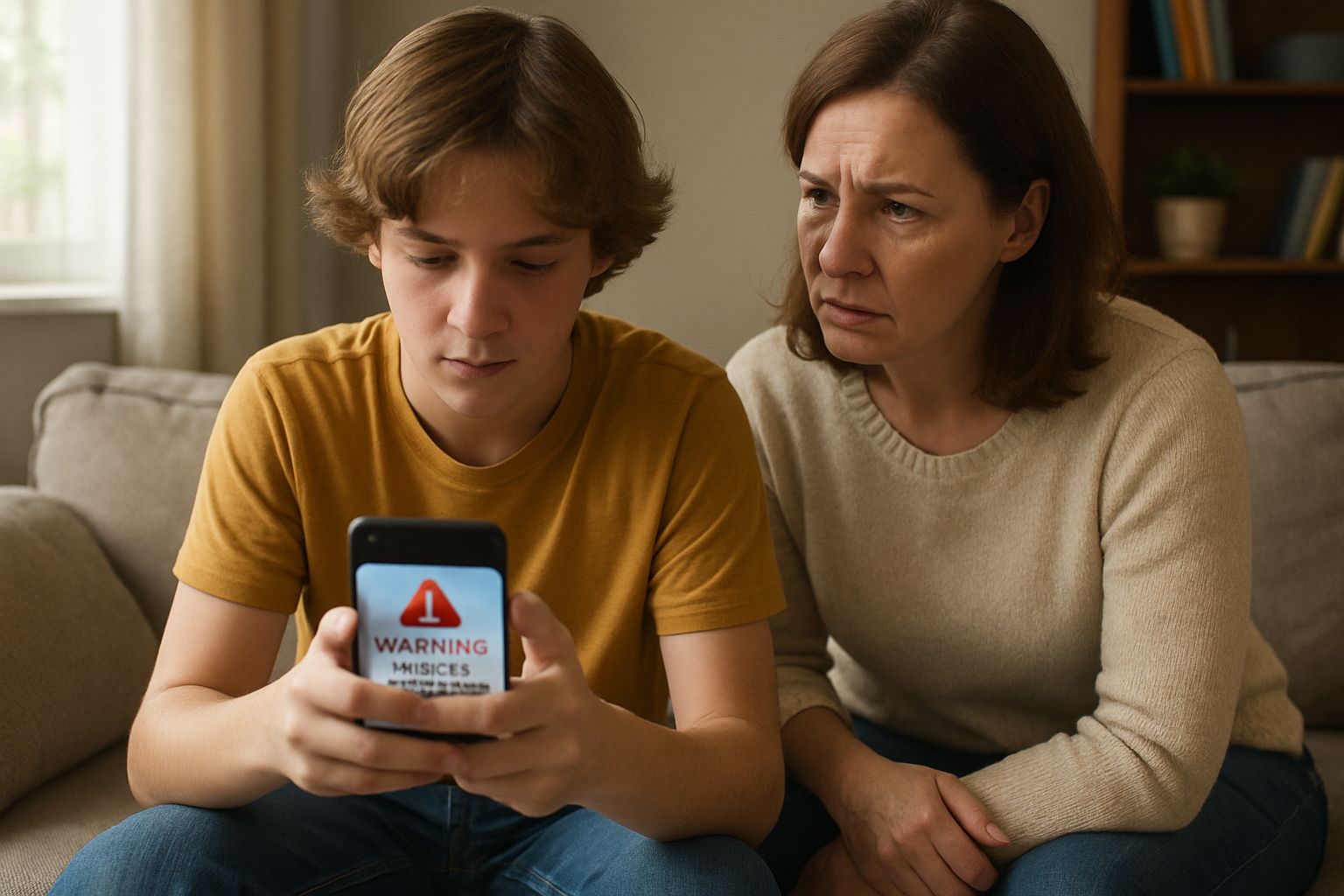 AI Bot Safety warning for children on social media platforms