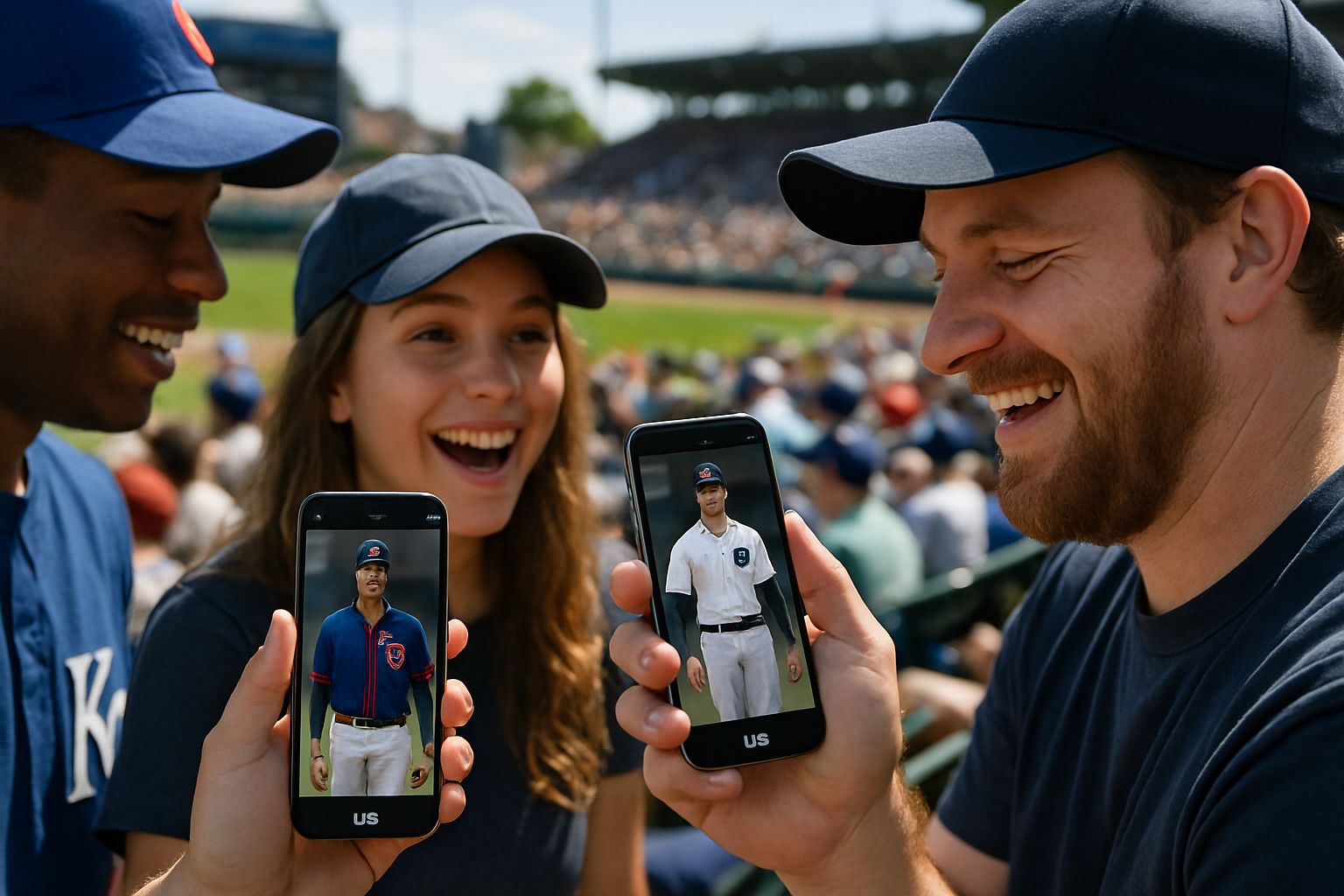 Fans connect with MLB AI IP avatars at stadium