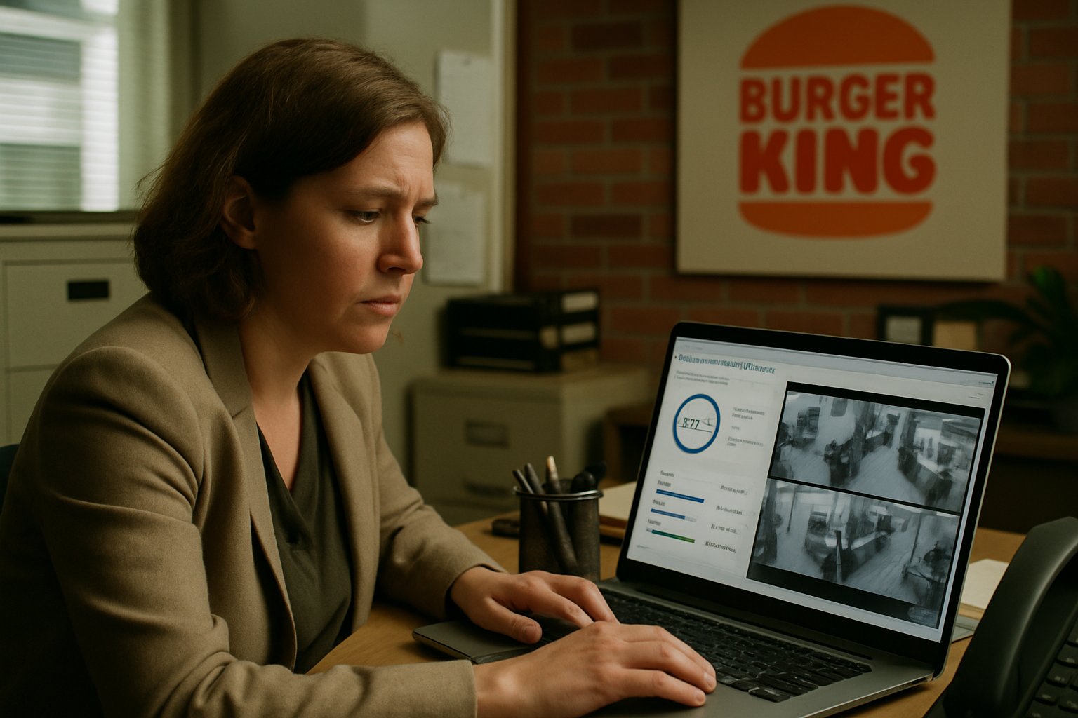 HR leader using Workplace Surveillance technology for employee data at Burger King.