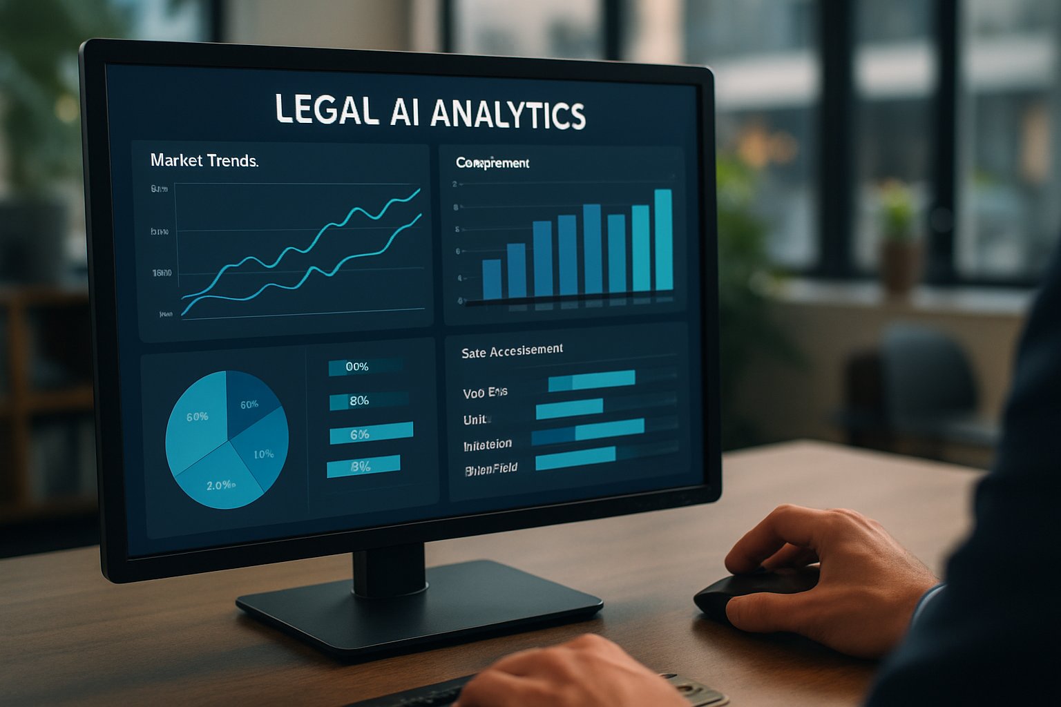 Legal AI analytics dashboard supporting Competitive Intelligence research.