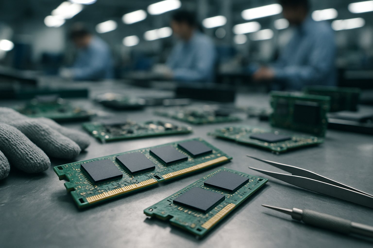 Semiconductor memory chips spotlight the AI Supply Chain hardware shortage.