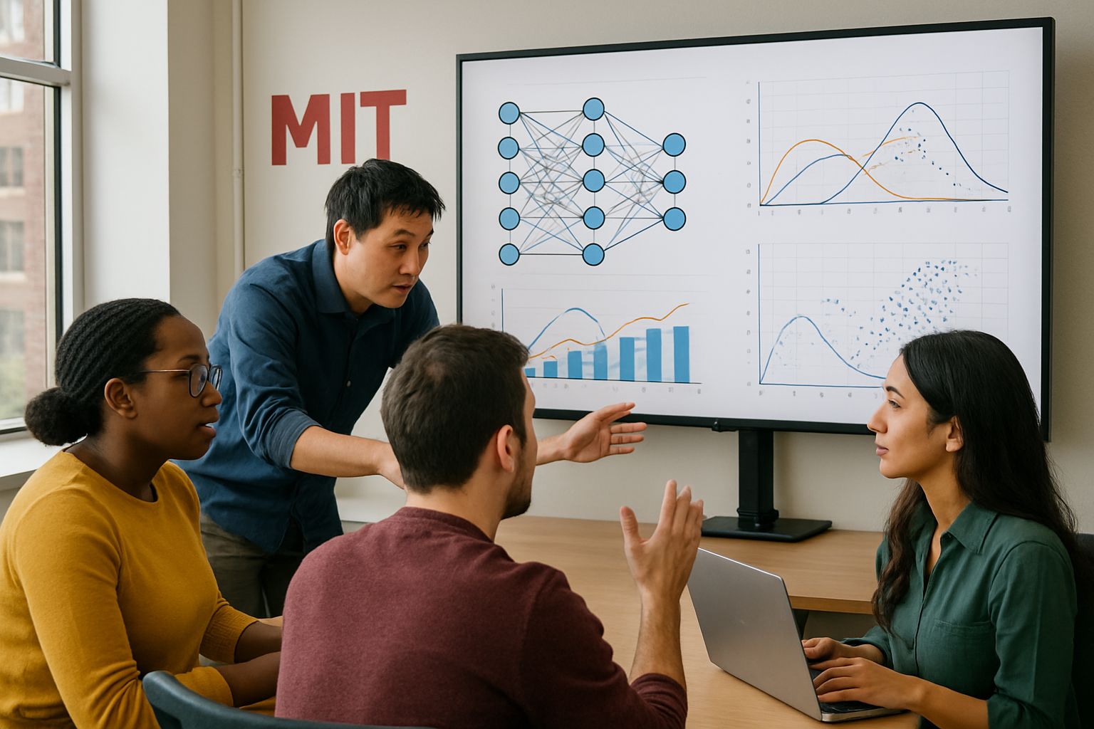 LLM Bias Discovery team collaboration at MIT with neural network visualizations
