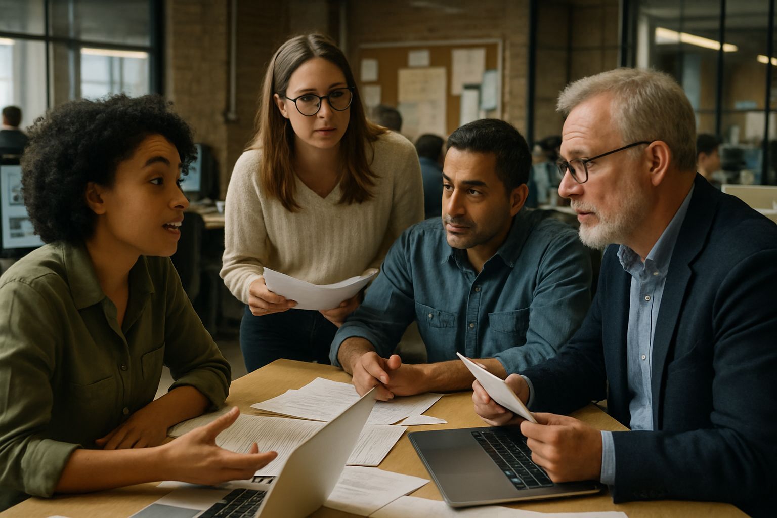 Investigative Journalism Strike as newsroom staff meet to discuss AI guardrails.