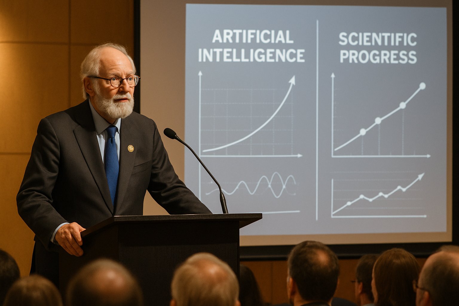 Nobel Laureate presents on artificial intelligence at global science conference
