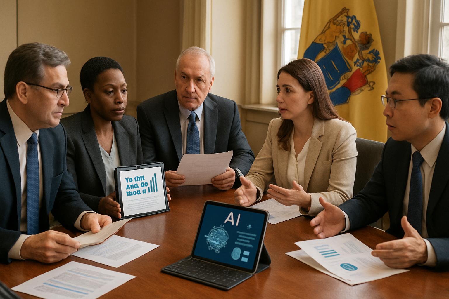 New Jersey officials meet to discuss AI Regulation for mental health protection.