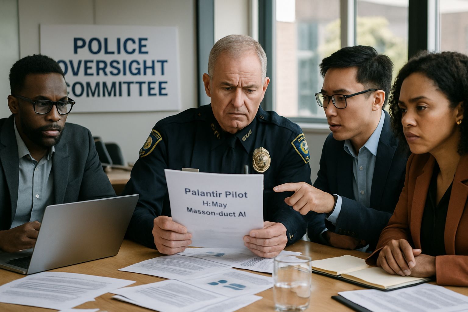 Police Misconduct AI oversight committee discusses Palantir pilot program findings.