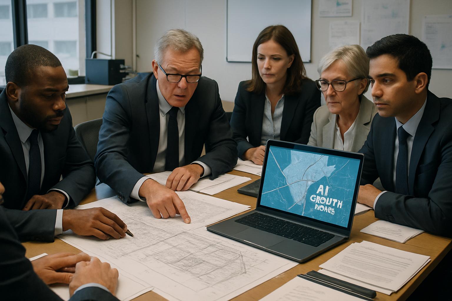 Officials and planners discuss Sovereign Planning Reform for UK AI growth zones.