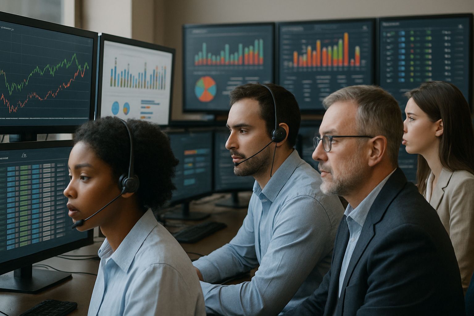 Casino operations control room improving Hospitality Operational Efficiency with real-time AI data.