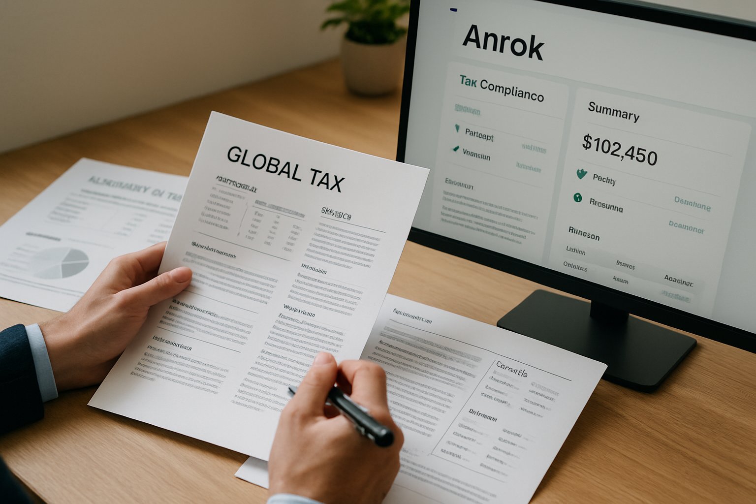 Professional reviews Automated Compliance tax documents for accuracy