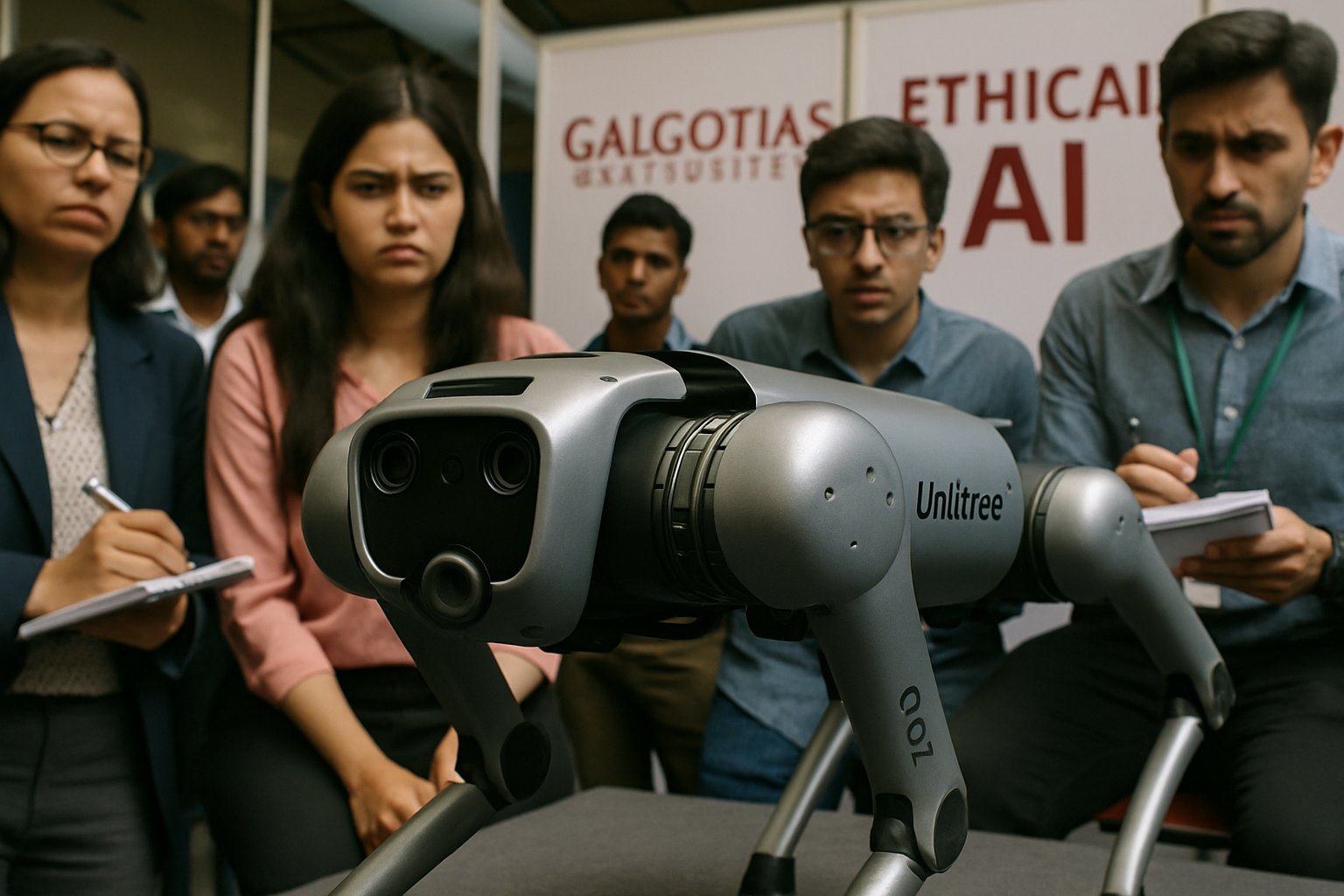 Galgotias Controversy robot dog fraud examined at university expo.
