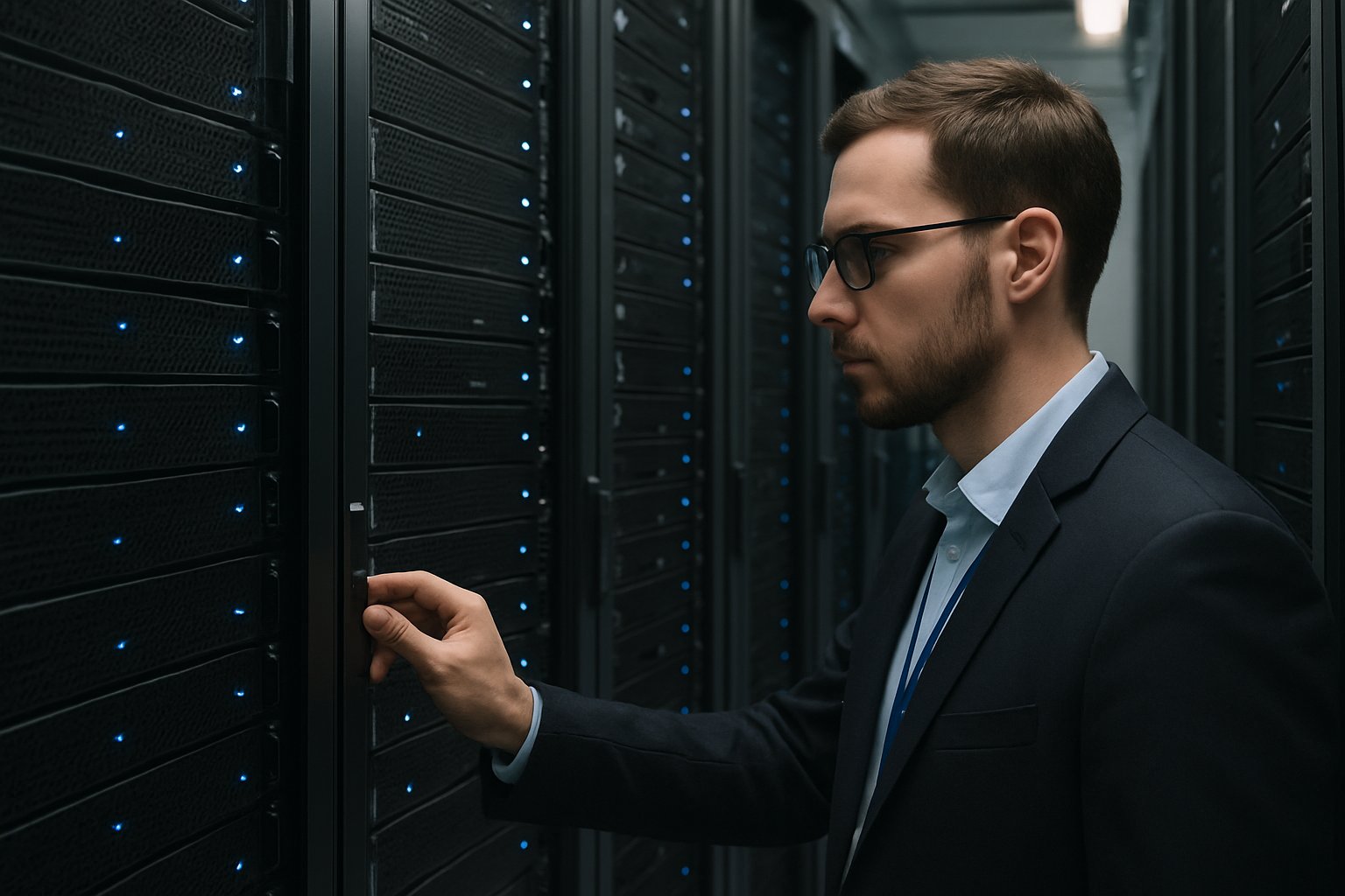 Secure server room represents strong AI Security for enterprise infrastructure.