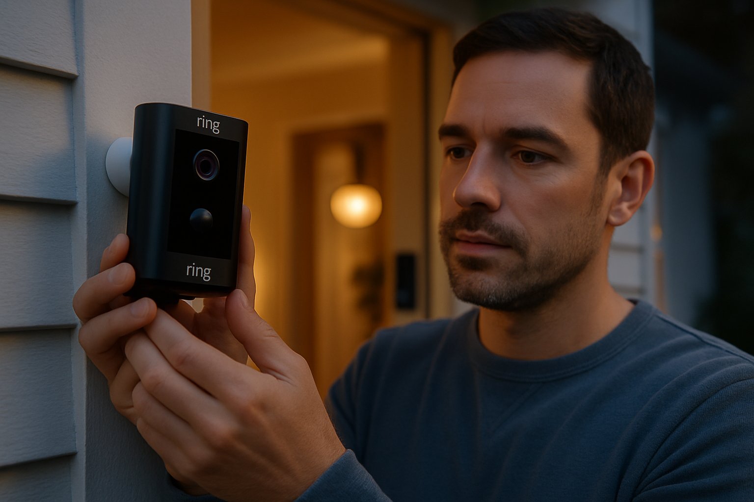 Homeowner installs Ring camera to support AI Surveillance efforts.