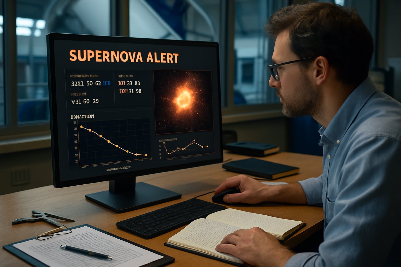 Physicist uses supernova alert AI system during a Scientific Innovation Breakthrough.