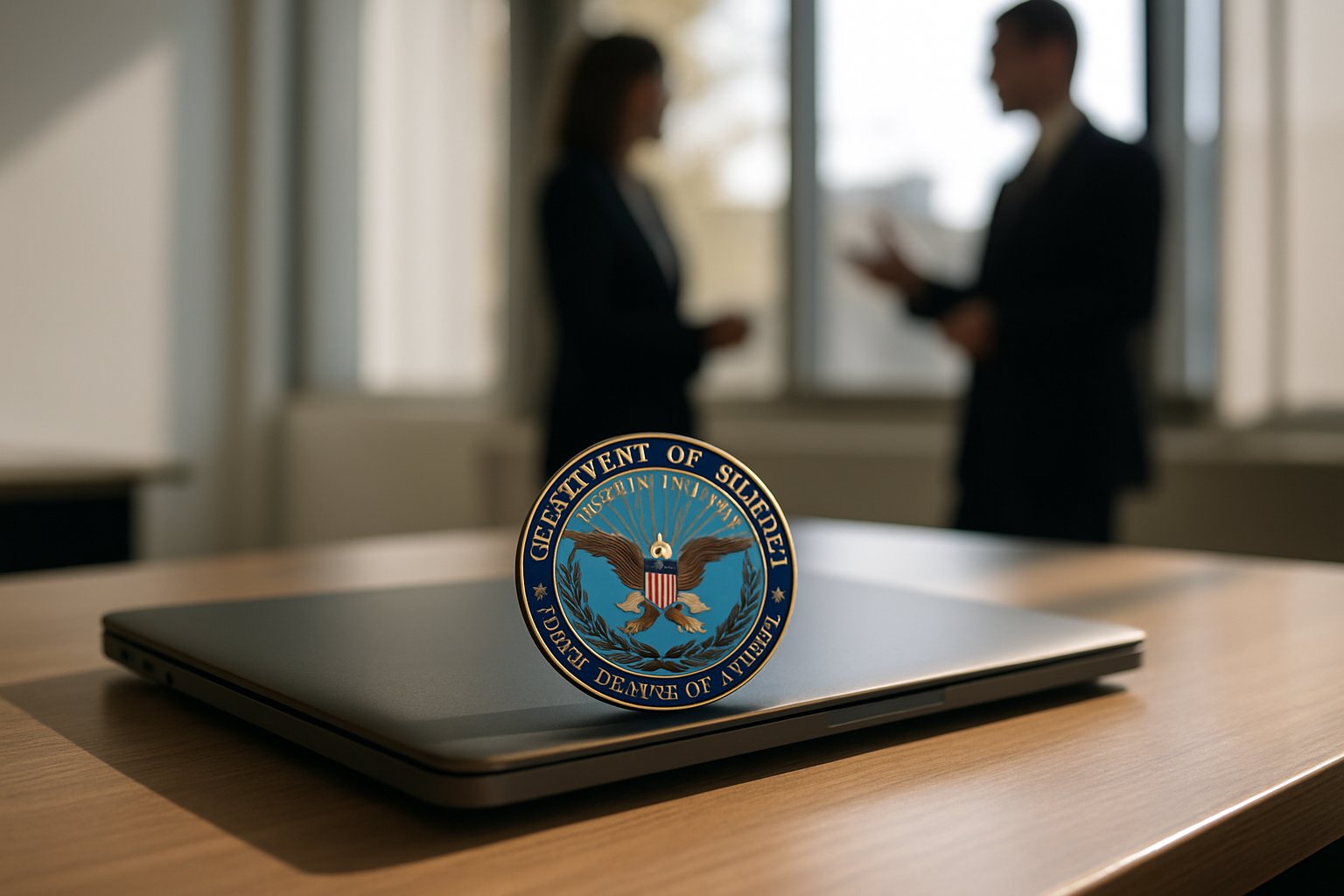 Military Ethics represented by DoD officials and secure AI technology.