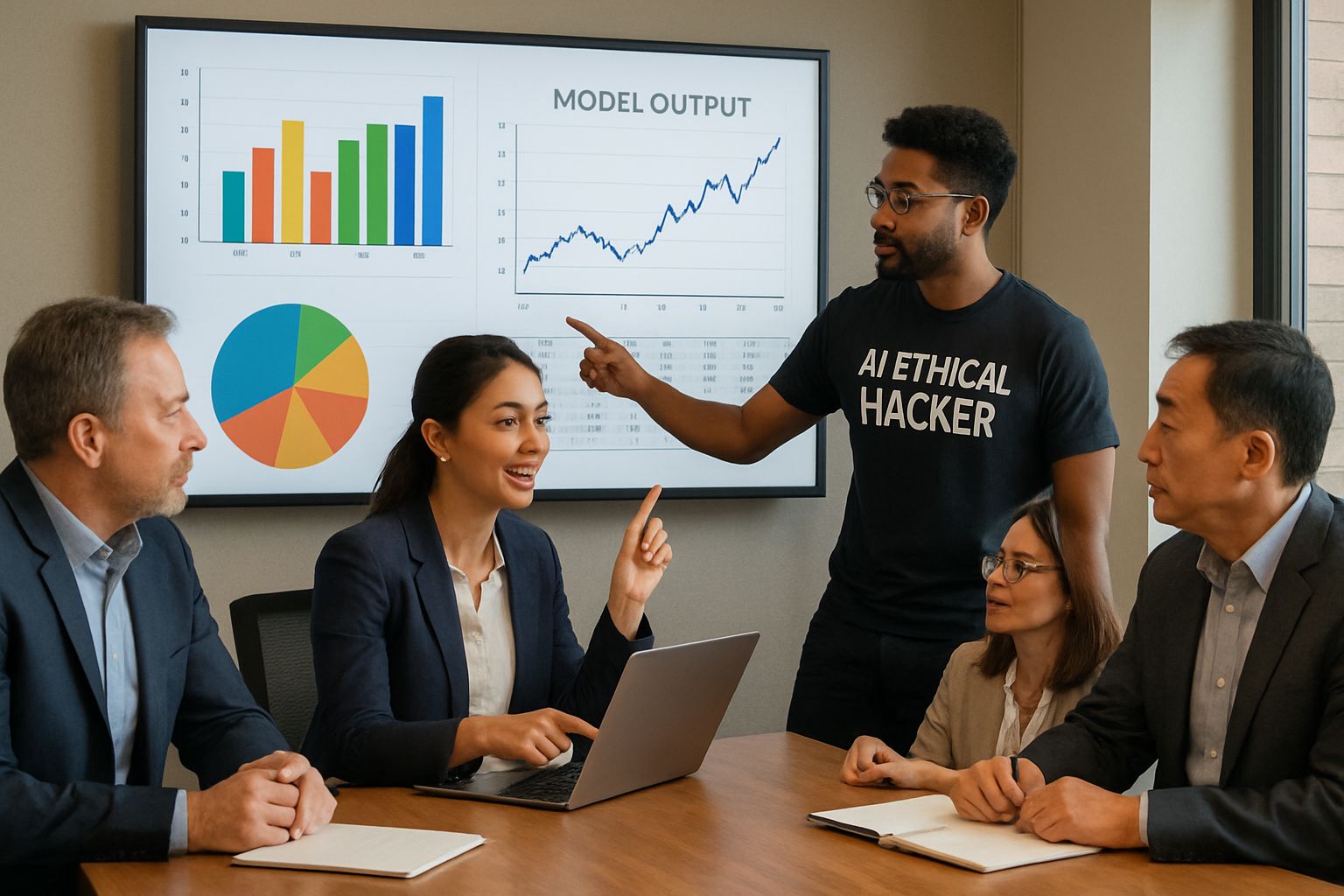 AI Ethical Hacker collaborates with team on bias detection in AI models