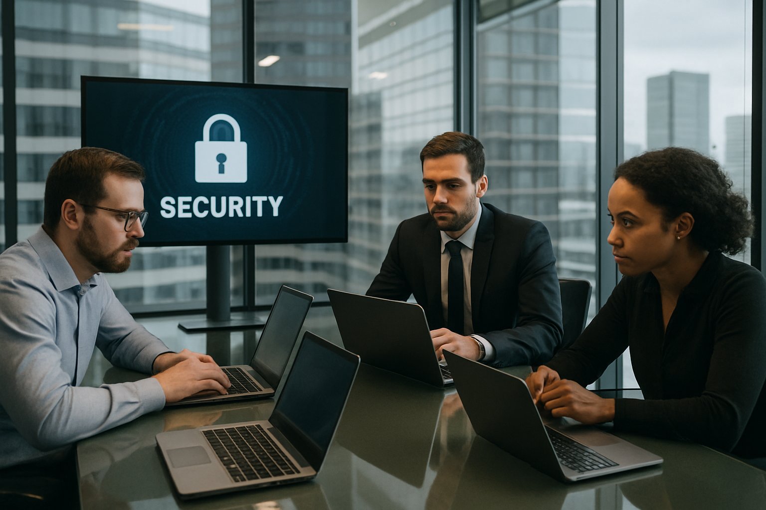 IT team discussing security issues for Platforms providers.