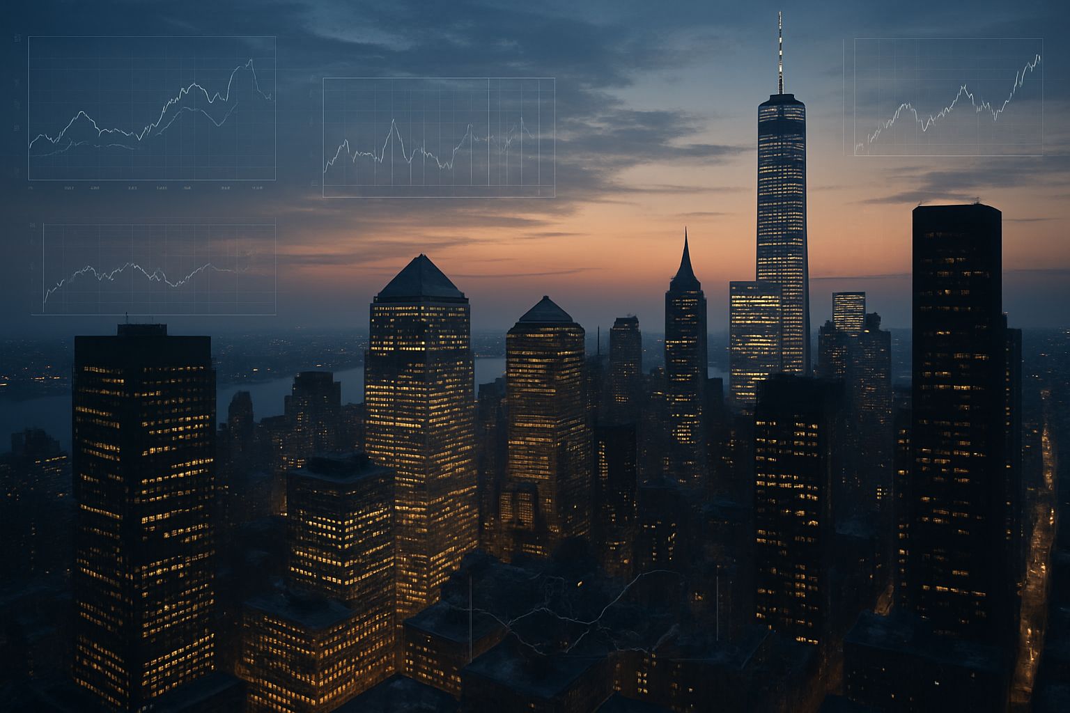 City skyline symbolizes global impact of AI Sovereign Investment in technology finance.