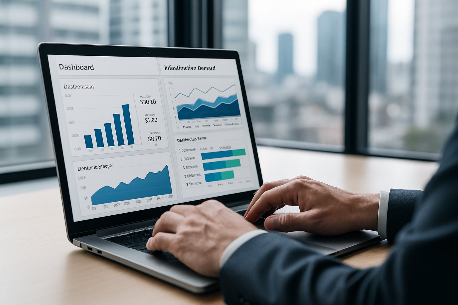 Analyst studies Market Demand Scaling via Nvidia AI infrastructure demand chart.