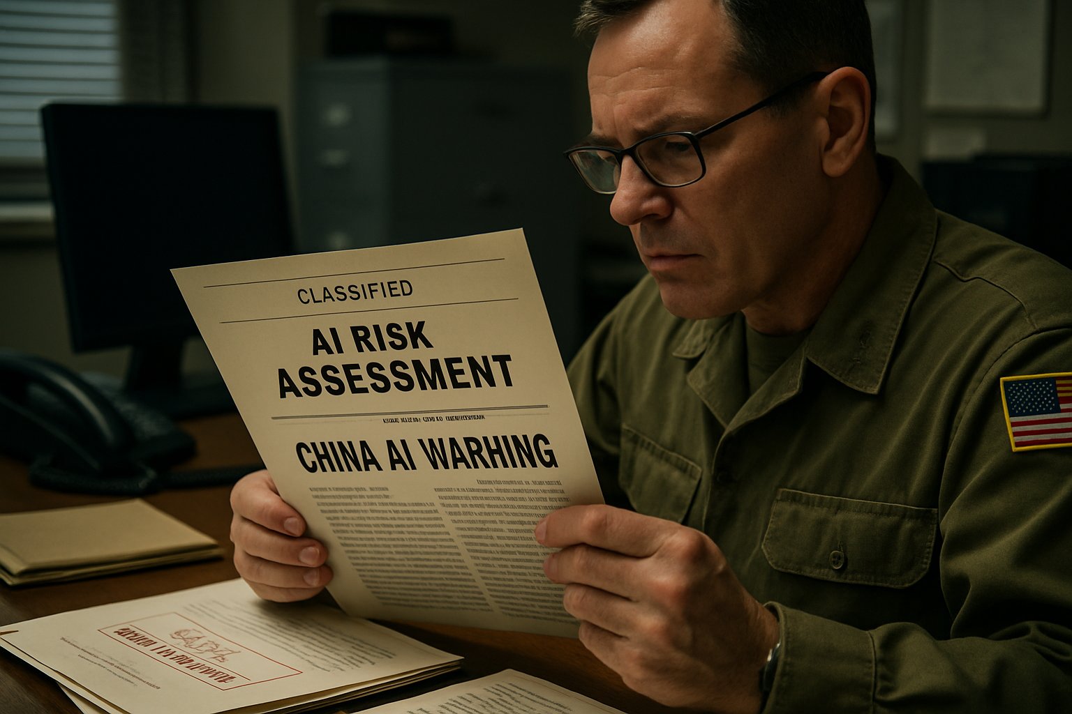 Expert reviews classified documents on China AI Warning and military AI risks.
