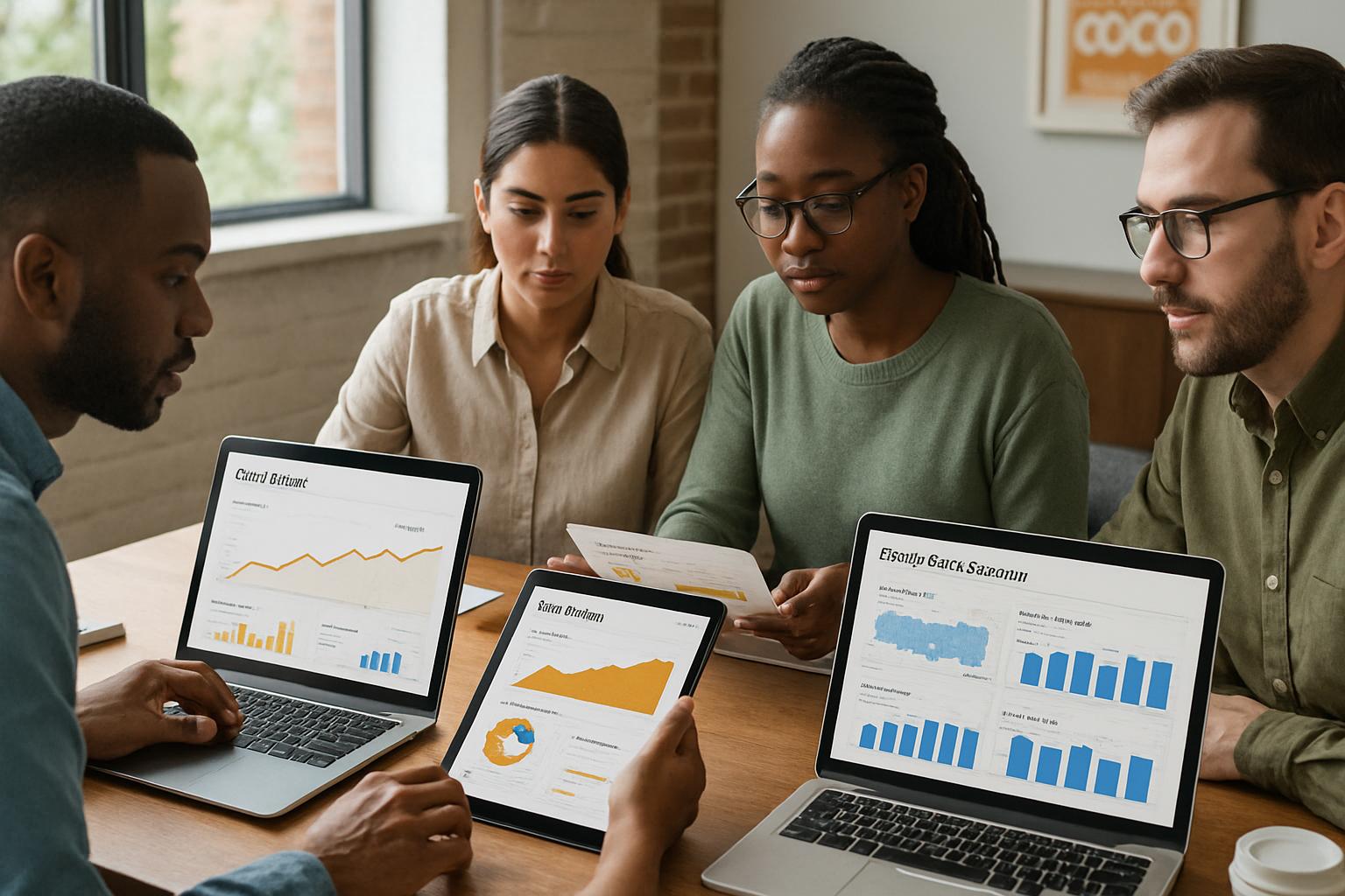 Retail Data Decisioning team at work analyzing cereal sales and color trends.