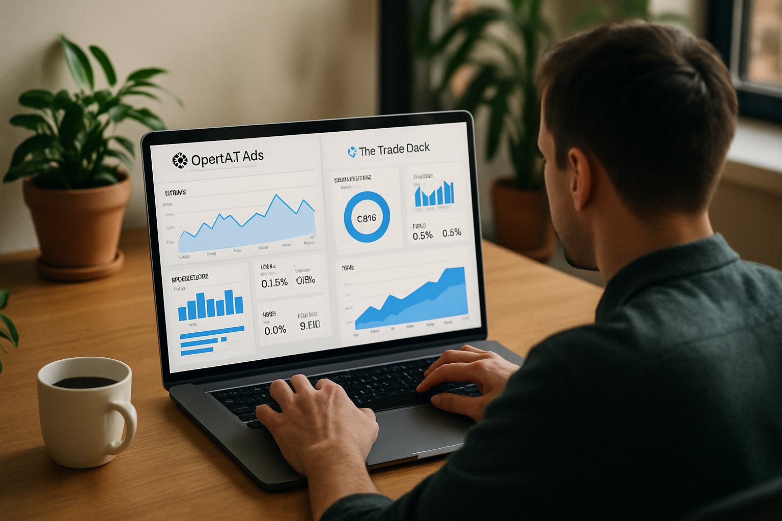 Marketer analyzing OpenAI Ads performance using Trade Desk tools.