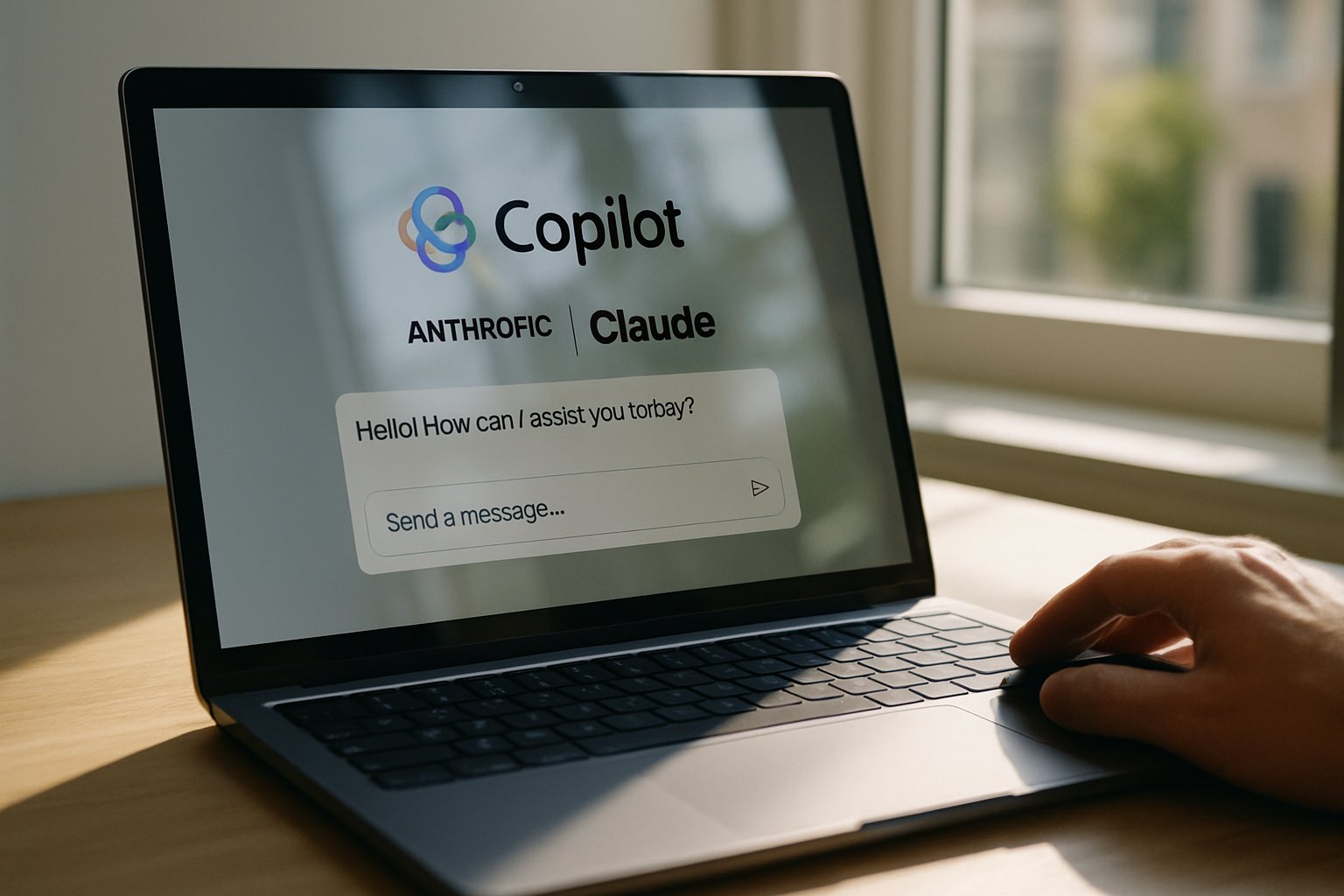 User interacts with Anthropic Claude in Copilot, highlighting Agentic Evolution in action.