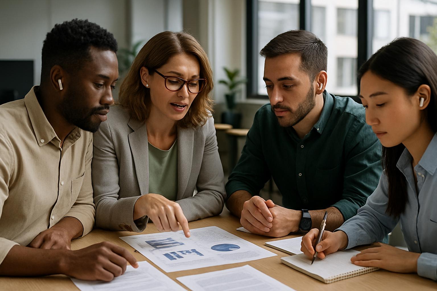 Information Consumption through audio collaboration in a modern office setting.