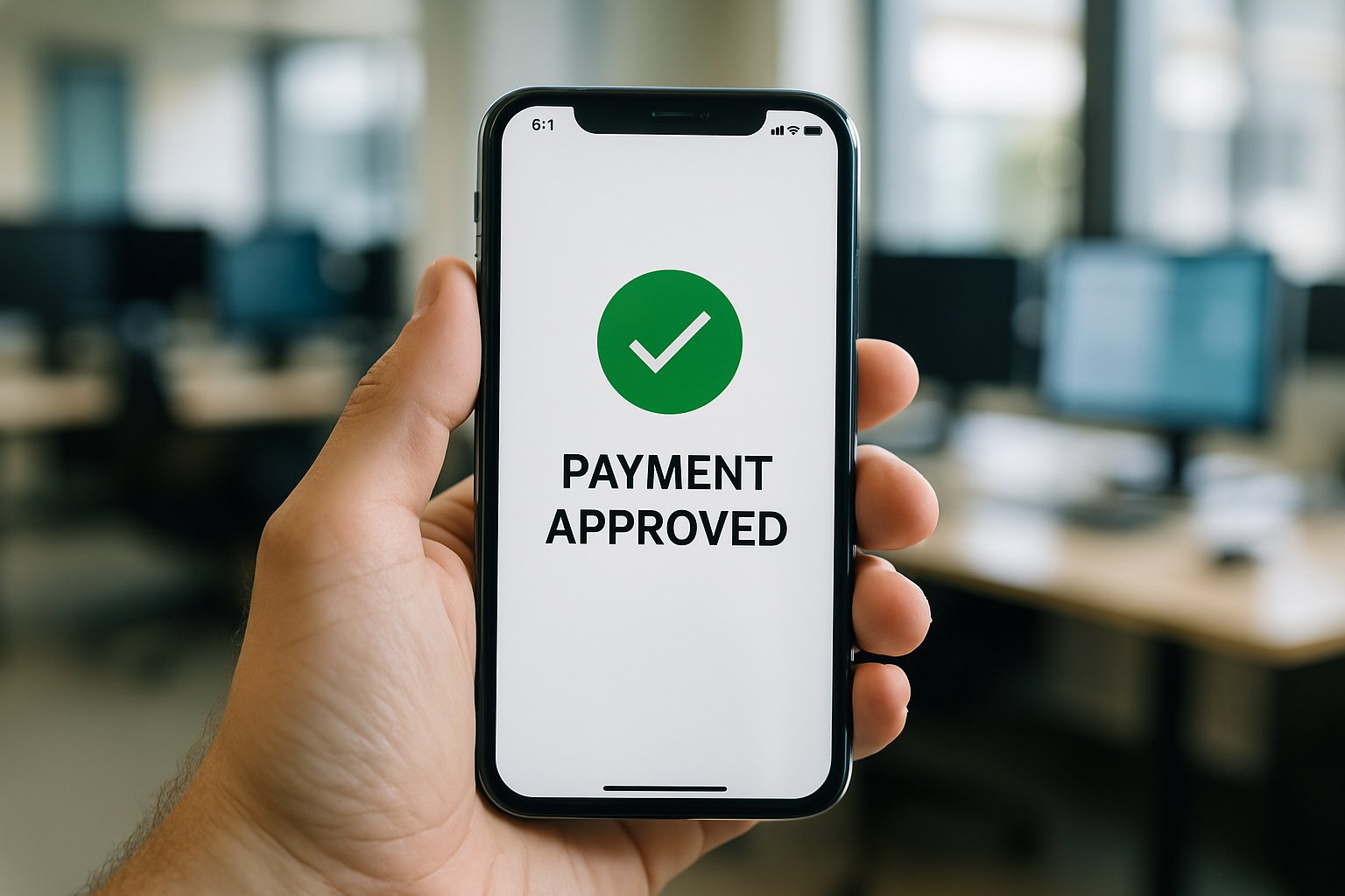 Smartphone shows Financial Autonomy Risk notification for AI-managed spending.