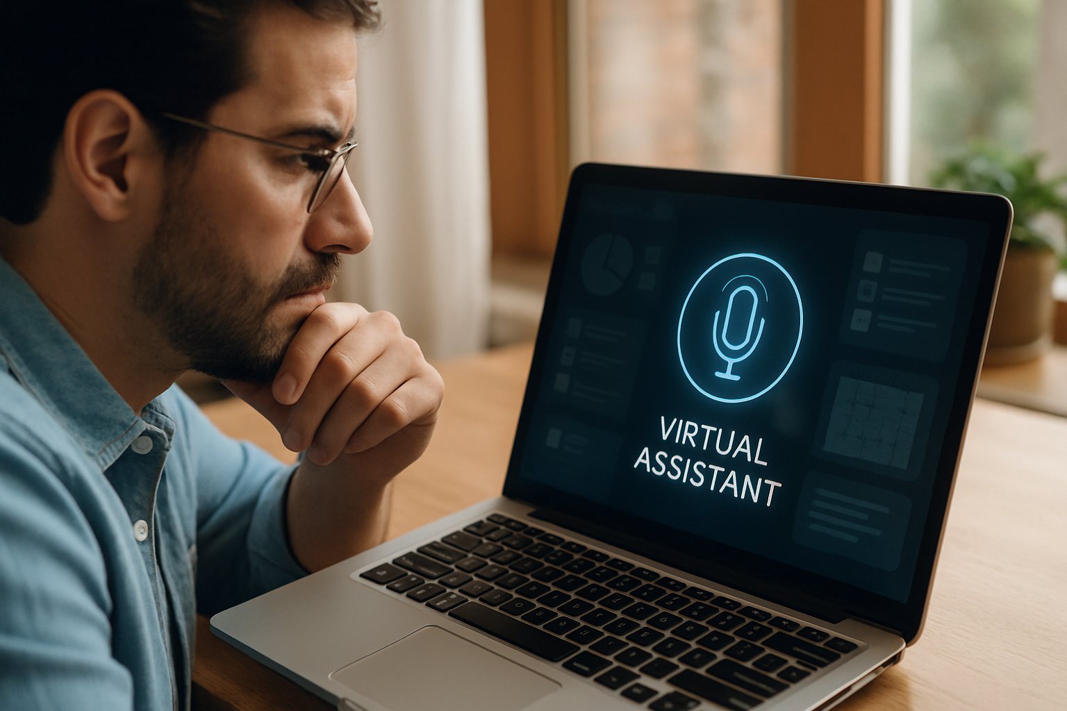 Person using technology at home addresses Human Thinking Outsourcing