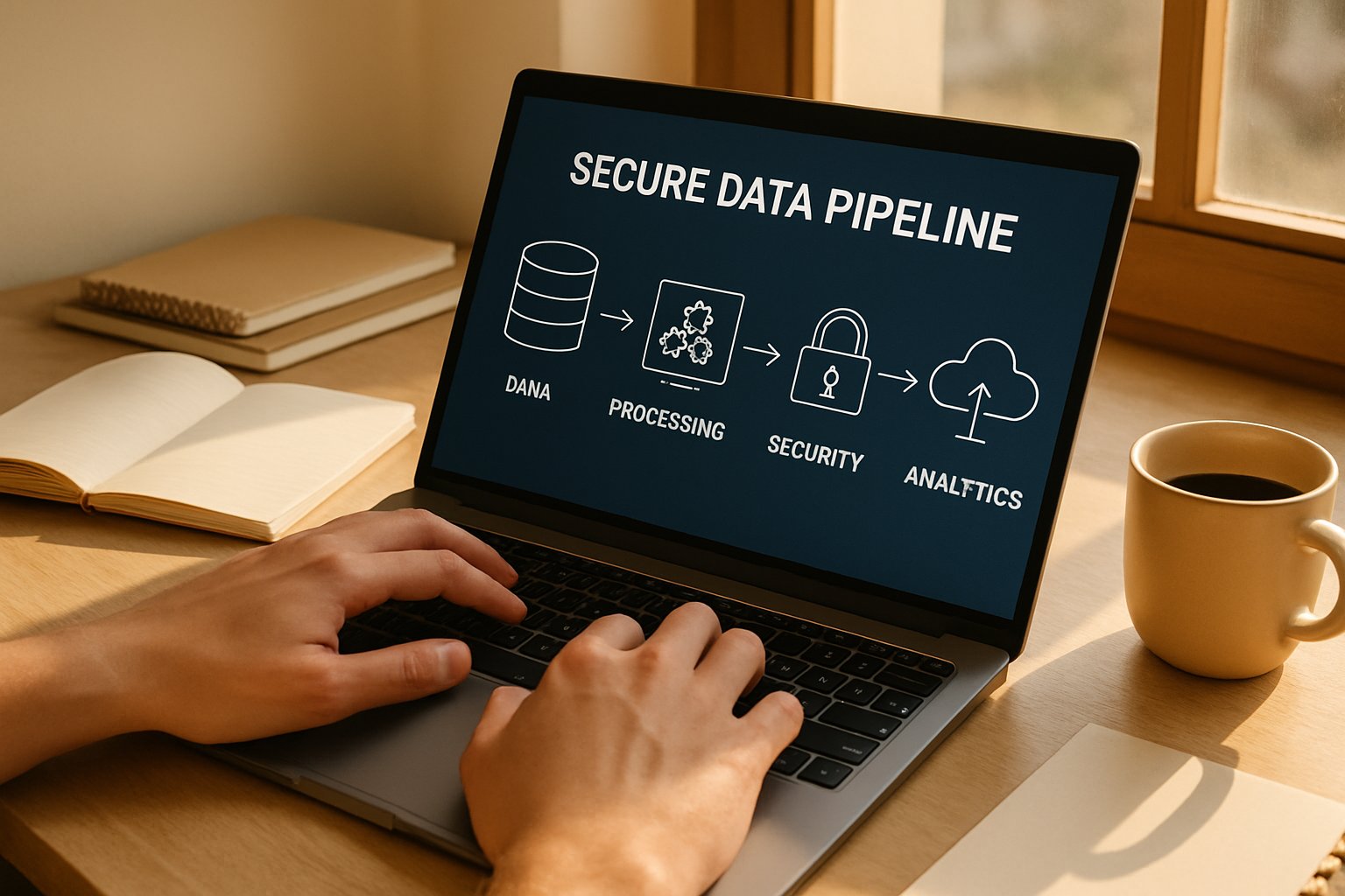 Secure data pipeline in focus for AI Data Quality assurance.
