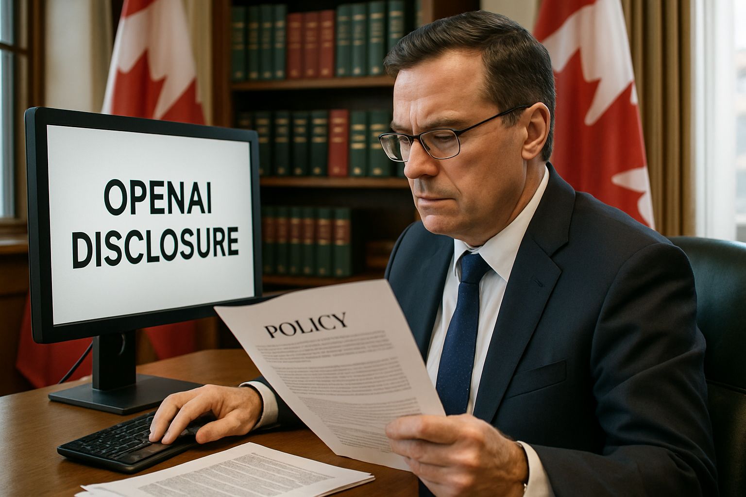 Canadian official considering policy response to OpenAI Disclosure document.