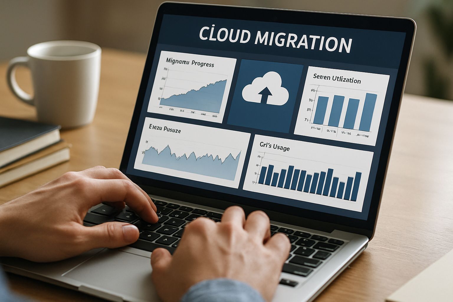Dashboard analysis of Infrastructure Shift showing cloud migration data.
