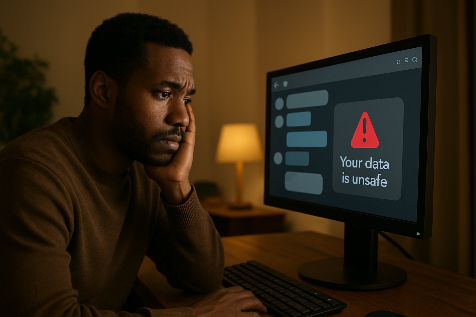Safety Guardrail Failure risk shown by concerned user at chatbot interface