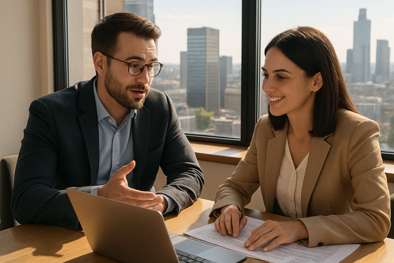 Consultant guiding client during Professional Services Pivot.