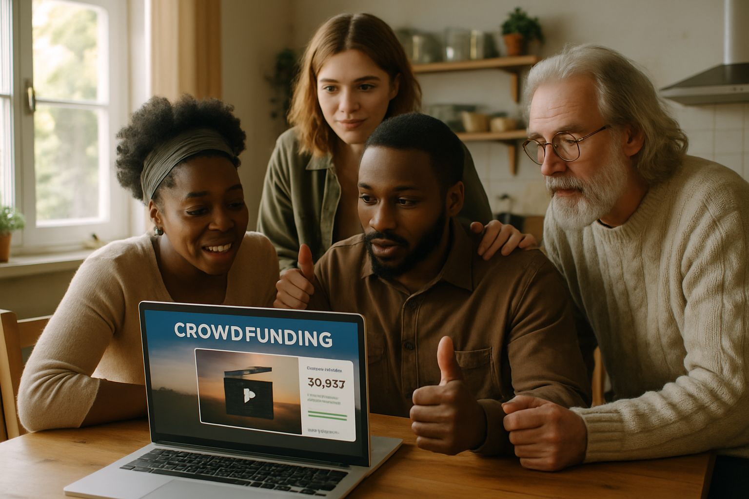 Crowdfunding supporters discuss a Synthetic Cinema Ethics film campaign.