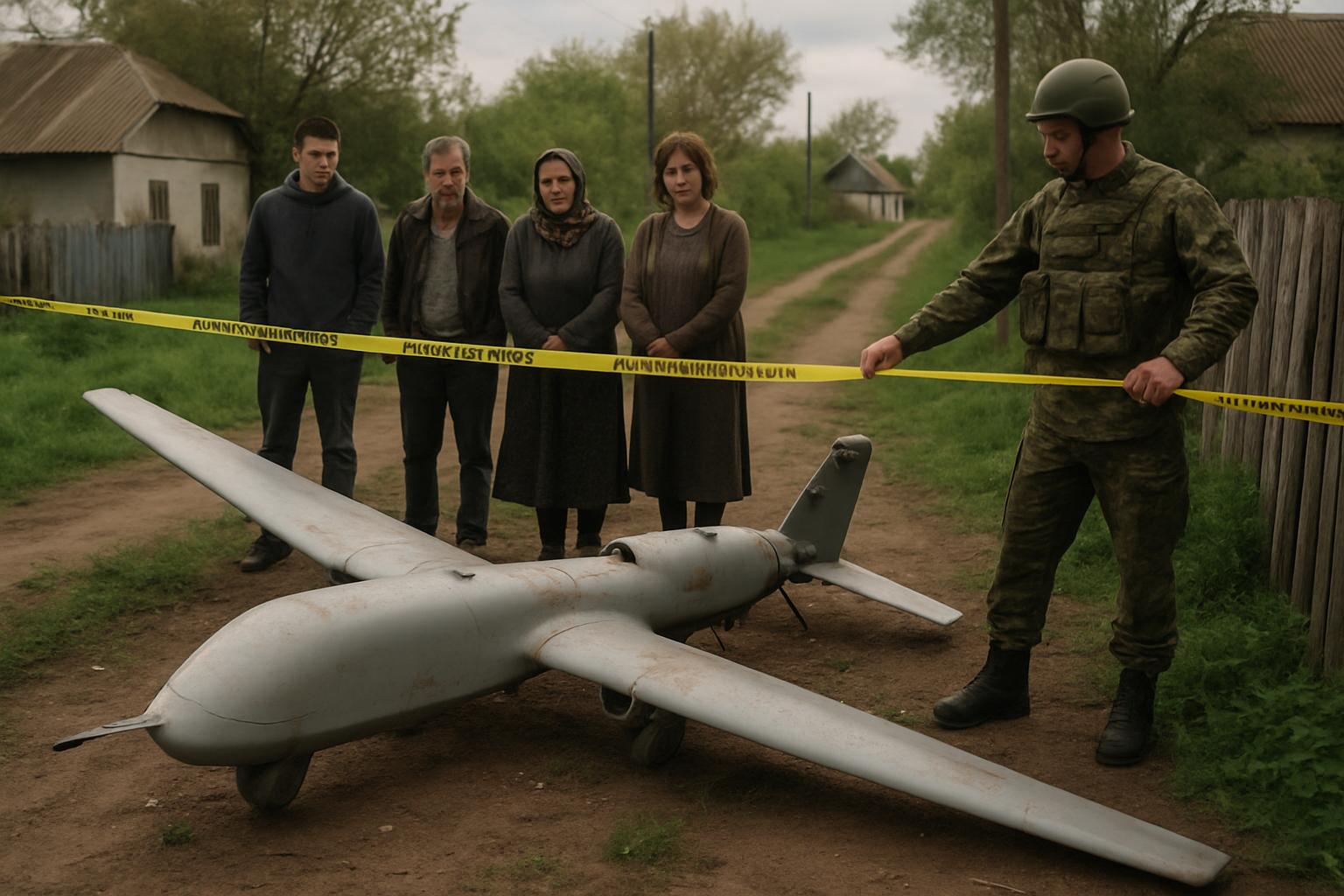 Military Error Investigation reviews crashed drone at civilian site.