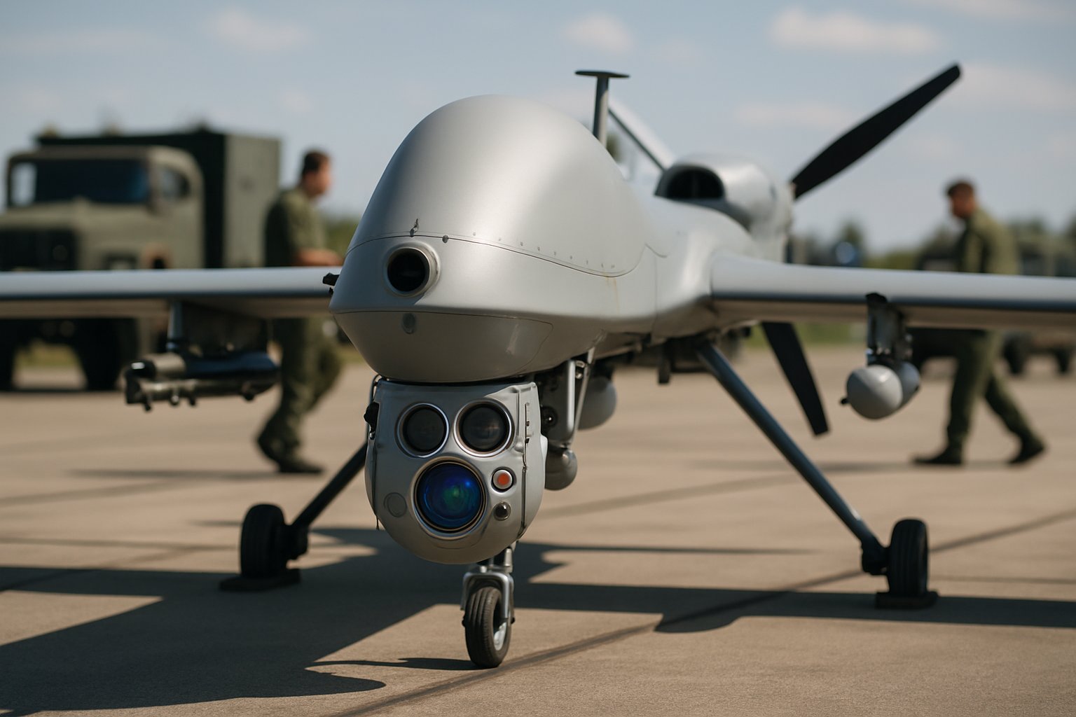 Advanced drone represents Lethal Autonomous Weapons development efforts.