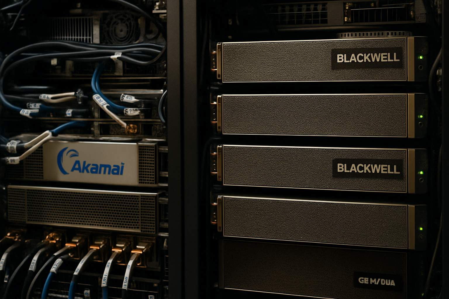 Server racks highlighting Blackwell Acquisition impact on edge AI infrastructure