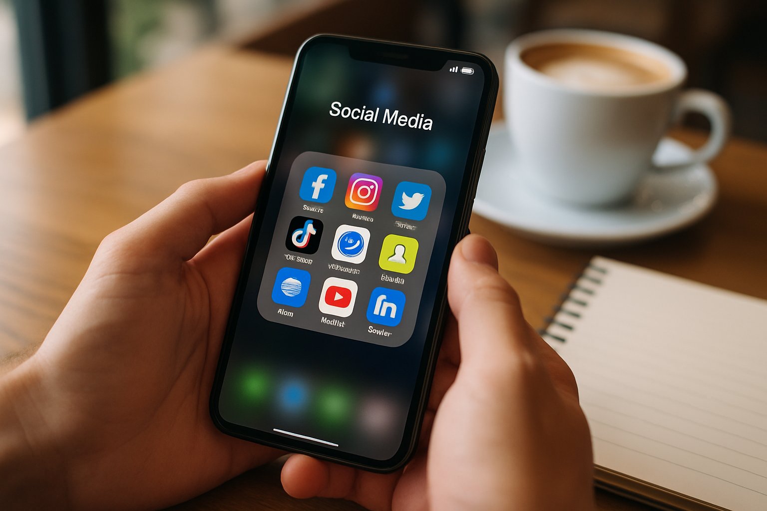 Smartphone showing social platforms in Social Media Liability Ruling context