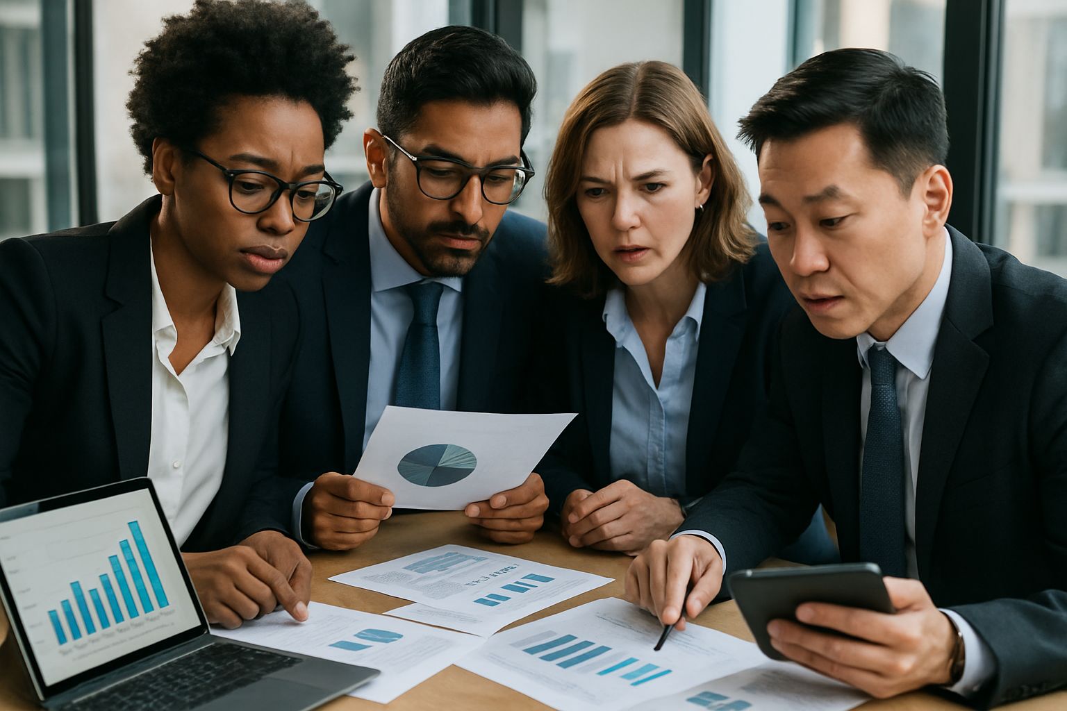 Business professionals discuss strategies amid the Massive Capital Wave.