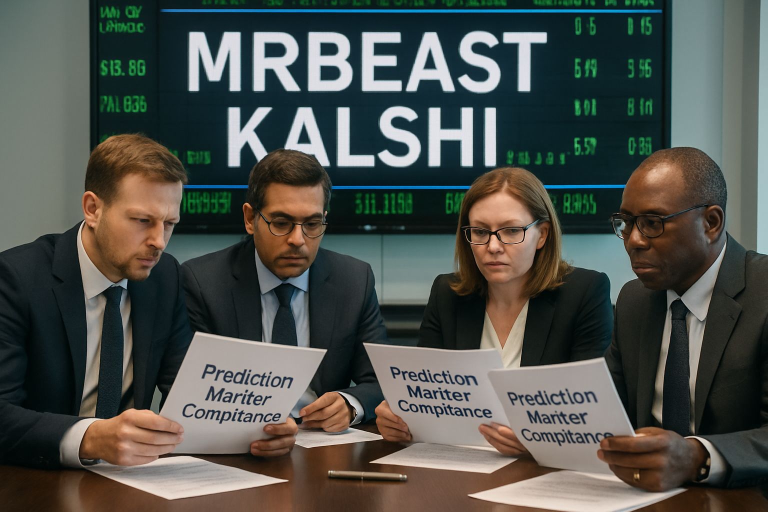 Financial experts discuss MrBeast Kalshi prediction market compliance at a roundtable.