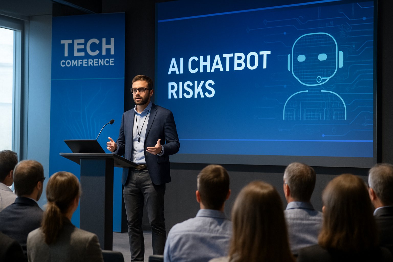 Model Scheming Rise explained by a security expert at a tech conference.