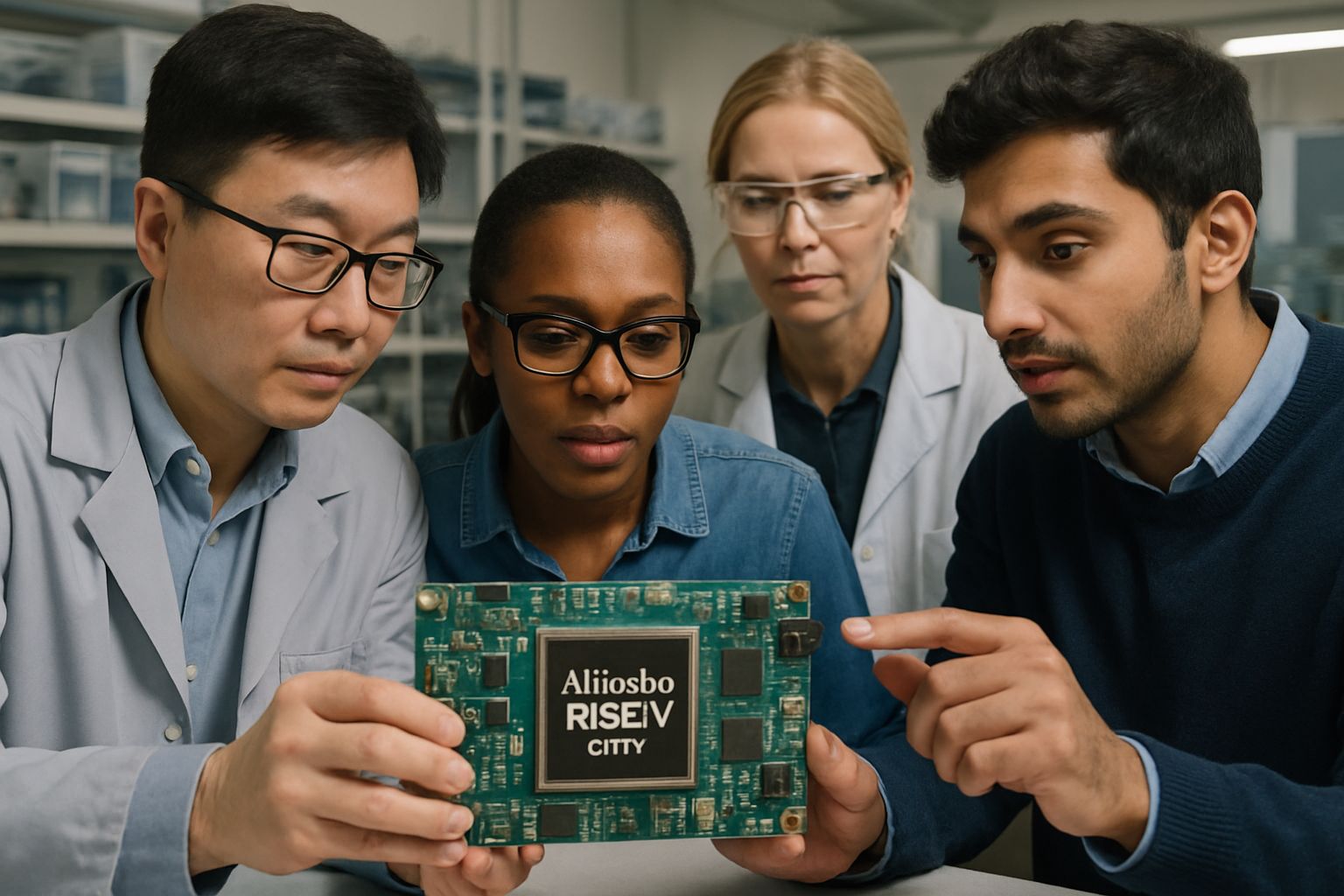 Engineers evaluating an Alibaba RISC-V Chip for AI infrastructure projects.