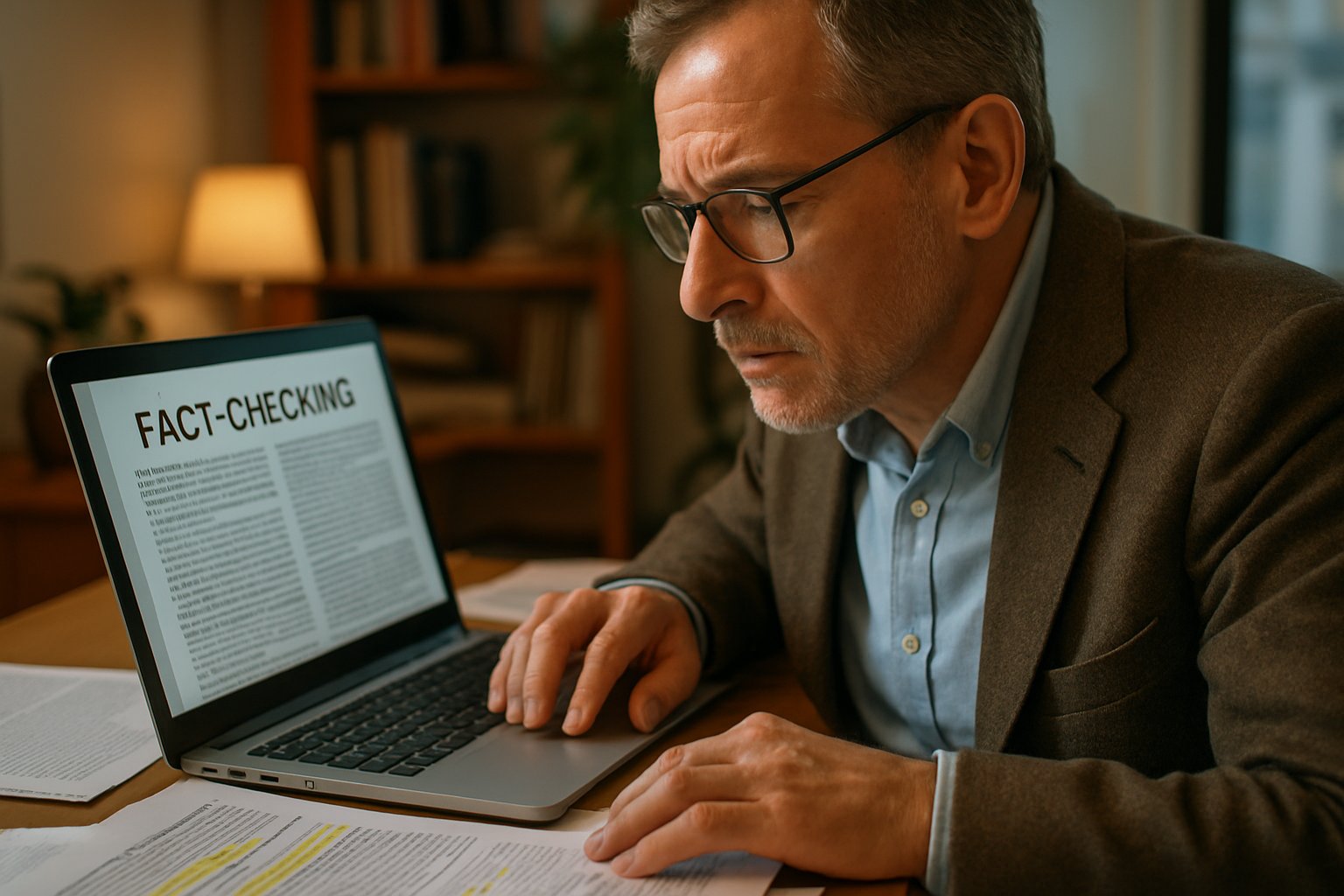 Experienced journalist fact-checking for AI Journalistic Fraud prevention.