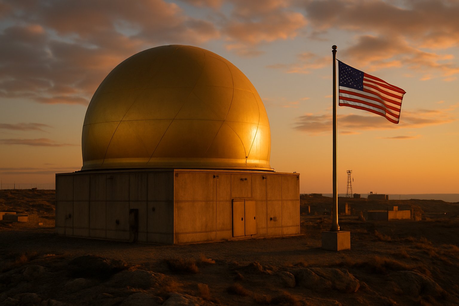 Golden dome radar installation central to Defense Policy in U.S. military base