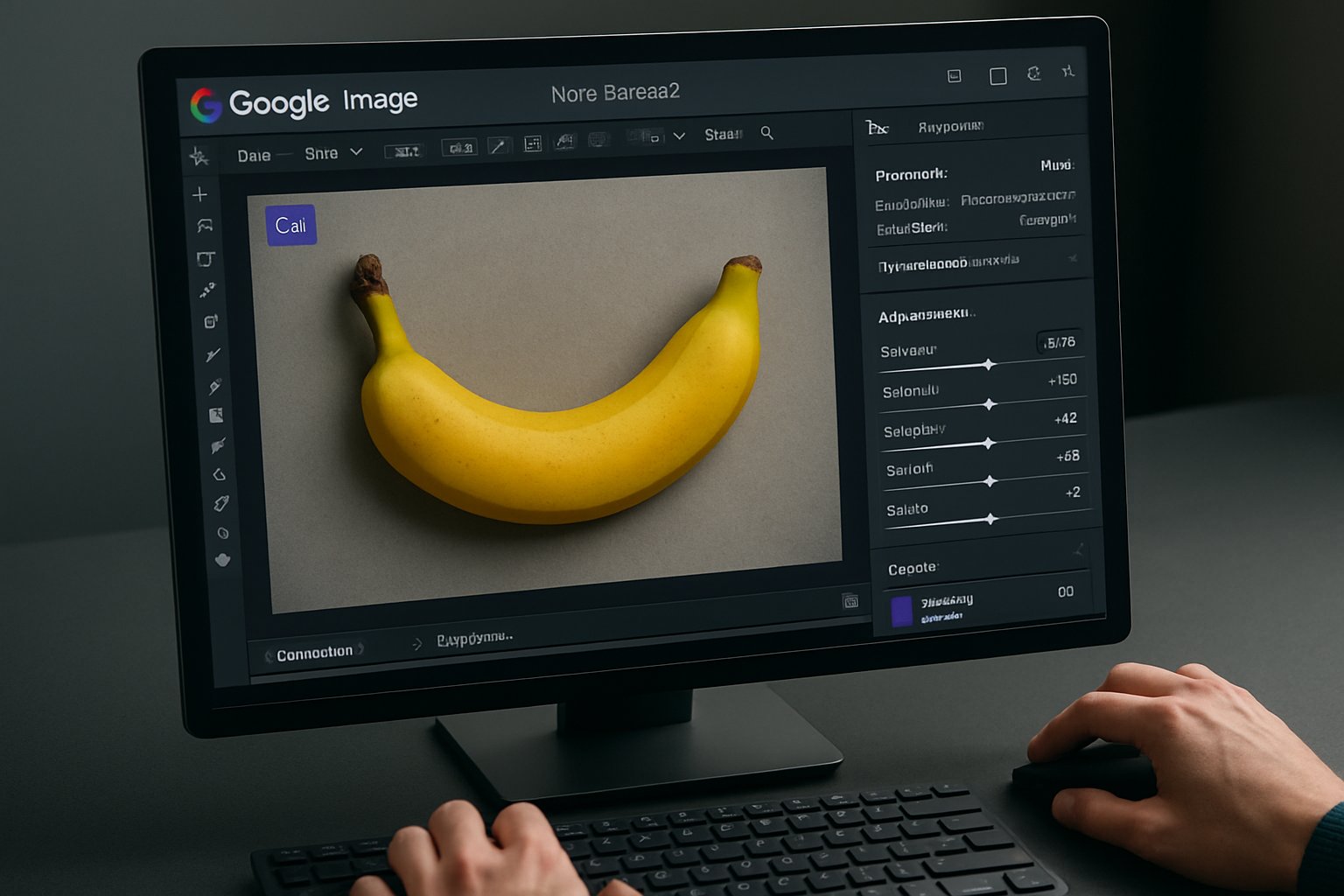 Google Image Nano Banana 2 advanced editing features on computer screen