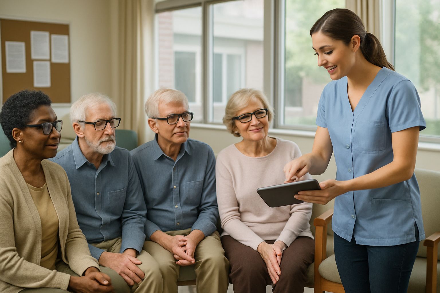 Group exploring Assistive Assistive Technology Innovation smart glasses in community setting