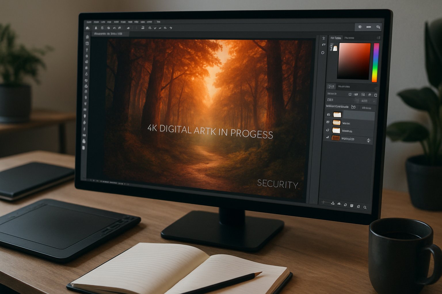 4K digital artwork with watermark demonstrates advanced Image Generation capabilities.